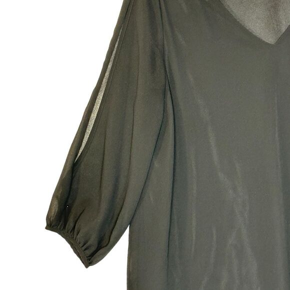 Lulu’s  Shifting Dears Black Long Sleeve Mini Dress| Size XL - Picture 4 of 7